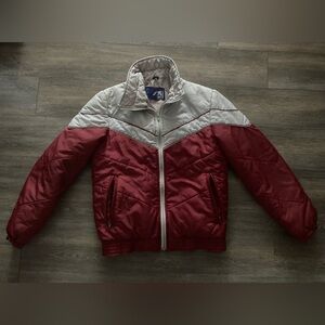 Vintage Rice Sportswear Ski Lift II Maroon & Gray Jacket Retro Canadian